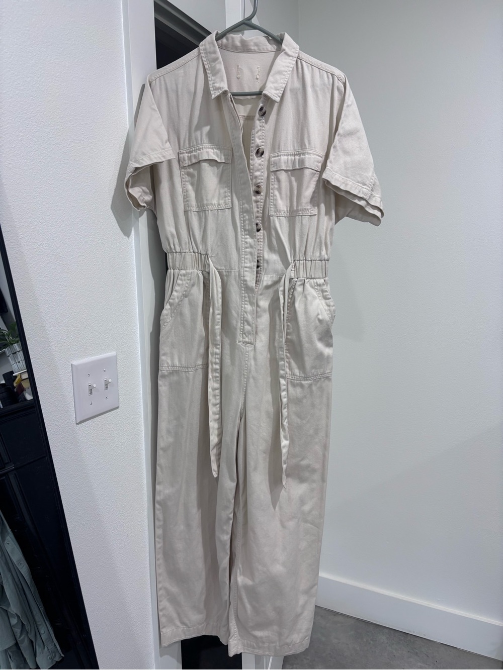 Universal Thread Cream Utility Jumpsuit